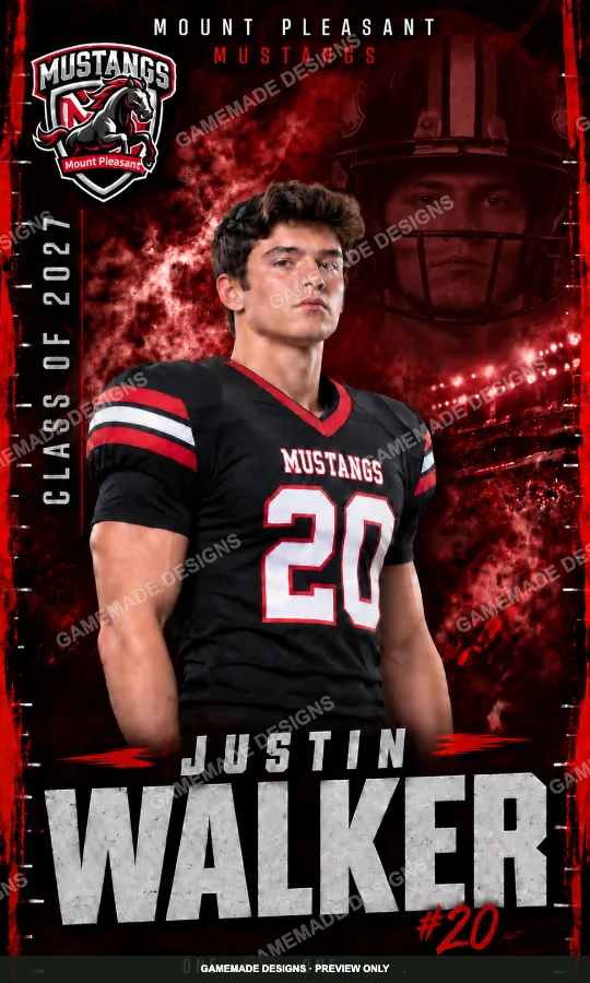 Stadium Storm personalized sports design sample